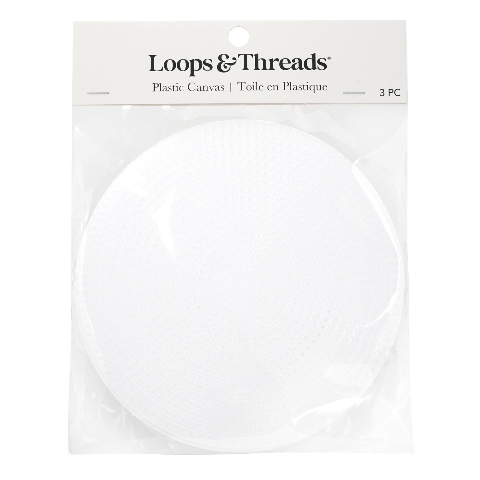 5.5" Clear Circle Plastic Canvases by Loops & Threads®